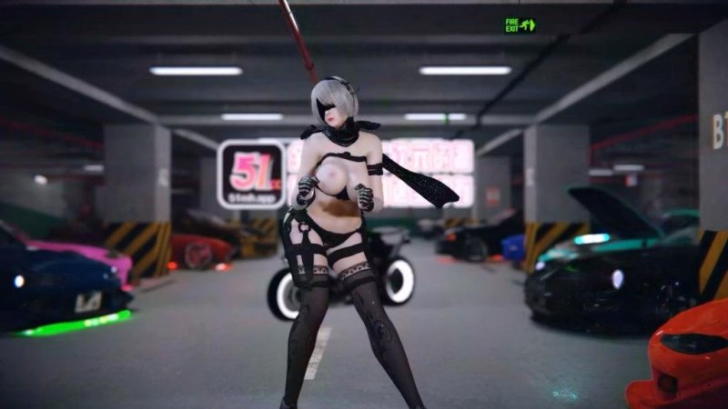 MMD巨乳2B女骑士极品骚穴狂舞勾引！欲火焚身跪求爆操！ 3D